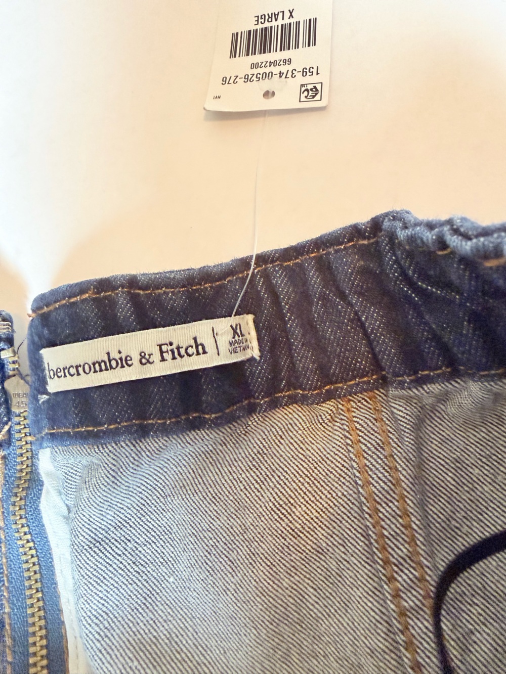 Abercrombie & Fitch Dark Blue Denim Mini Dress - Picture 3 of 5
